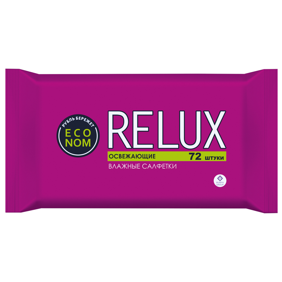 Влажные салфетки Relux освежающие, 72 шт салфетки влажные домашний сундук универсальные с клапаном 60 шт