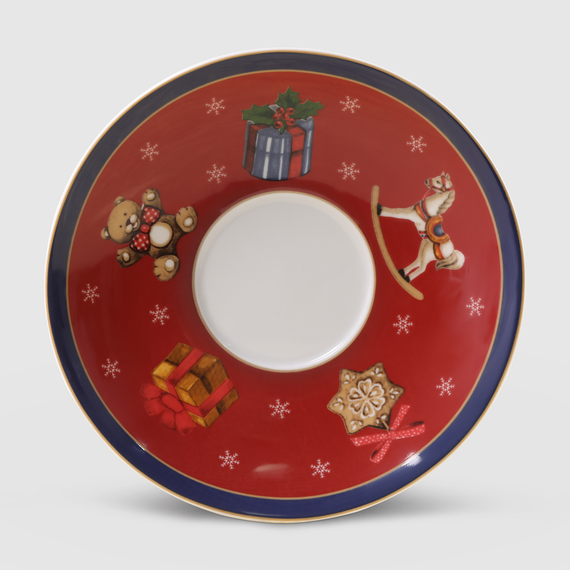 фото Чашка с блюдцем porcelana bogucice christmas для завтрака