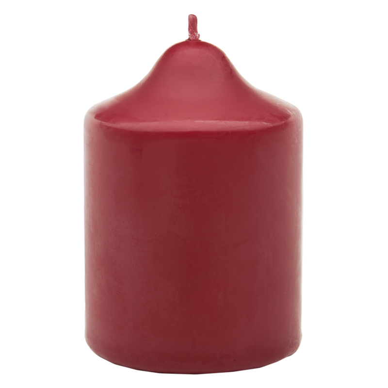 Свеча бочонок Антей-Кэндл классик 10х7 см бордовая свеча шар антей кэндл 6 см красная