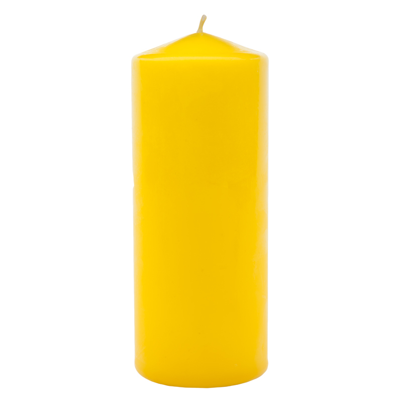 Свеча бочонок Антей-Кэндл классик 18х7 см желтая свеча насыпная 300 г желтая
