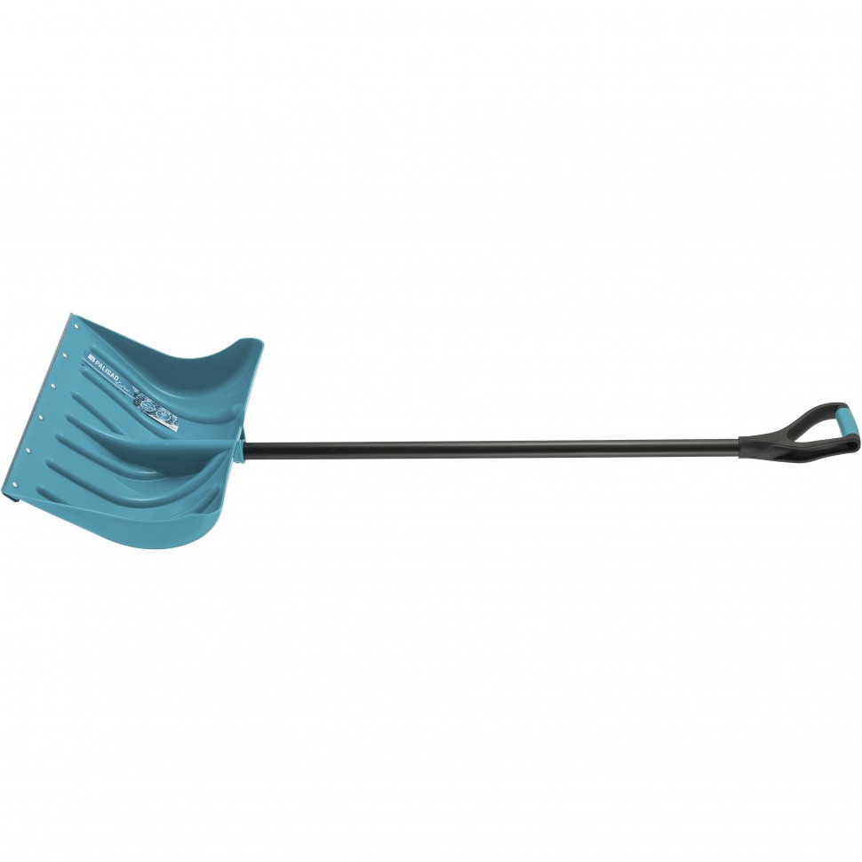 Лопата для уборки снега Palisad Luxe бирюзовая с чёрным 50х32,5х130 см
