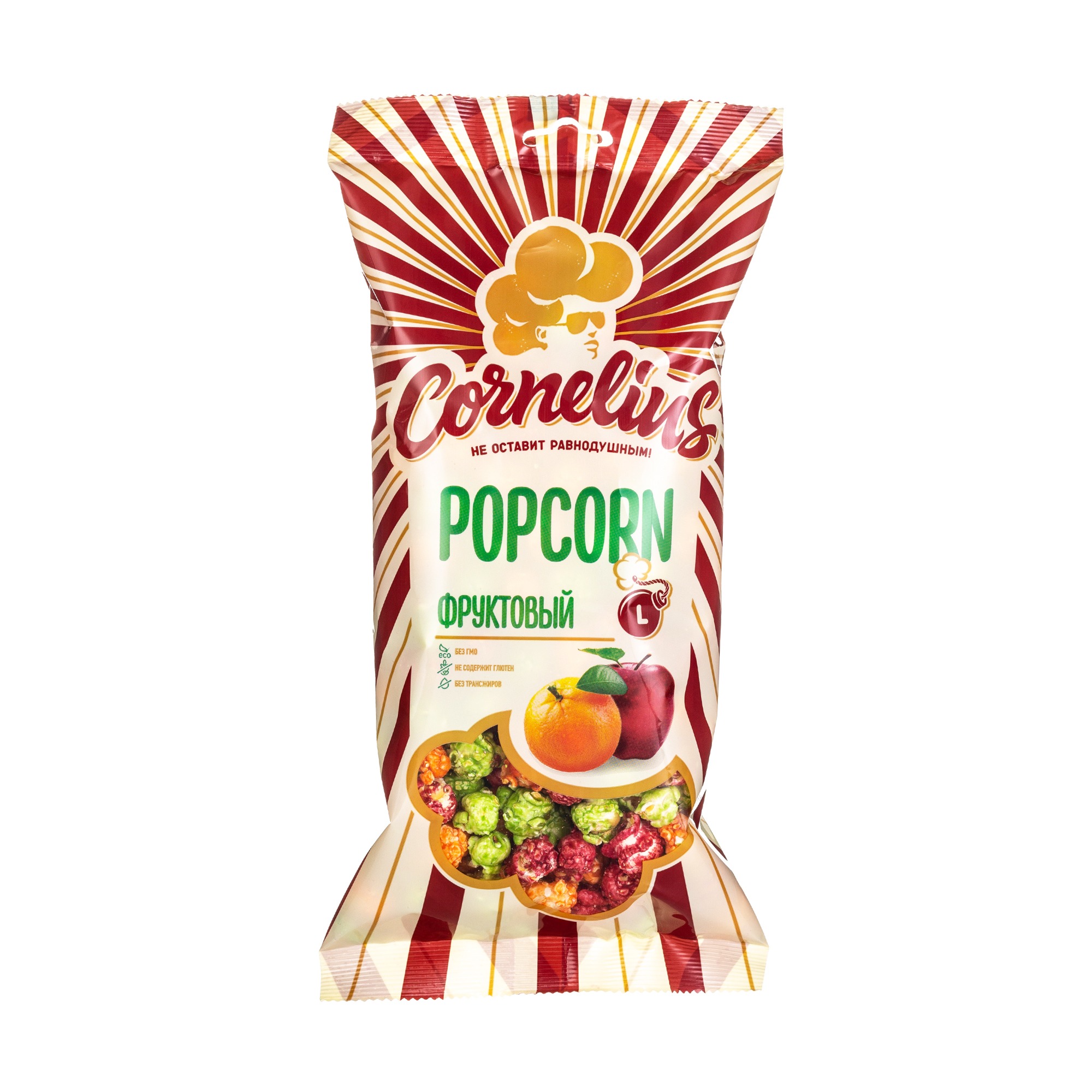 Попкорн Cornelius фруктовый, 200 г попкорн royal premium шоколадный 165 г