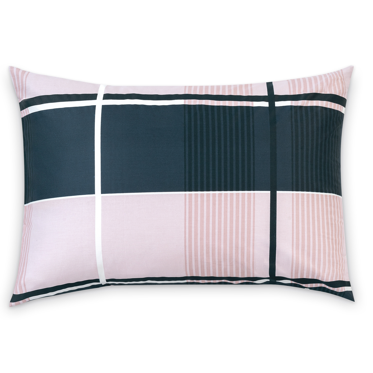 Комплект постельного белья Medsleep Констанц голубой с серым и розовым Полуторный, цвет серый, размер Полуторный - фото 5