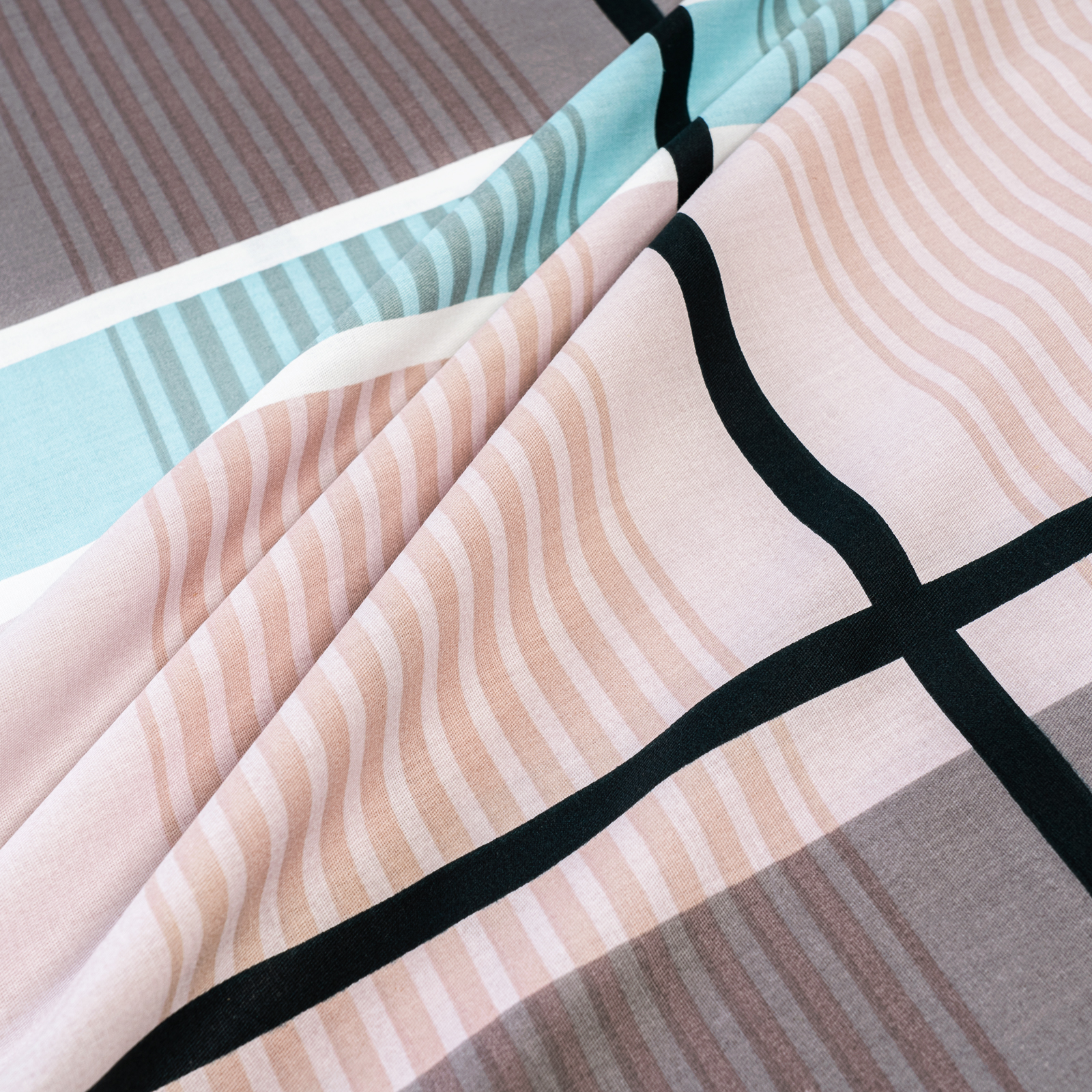 Комплект постельного белья Medsleep Констанц голубой с серым и розовым Полуторный, цвет серый, размер Полуторный - фото 9