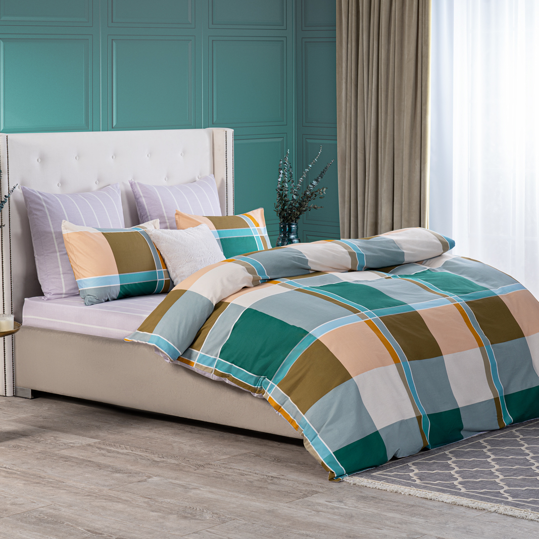 фото Комплект постельного белья medsleep дюрен разноцветный двуспальный евро