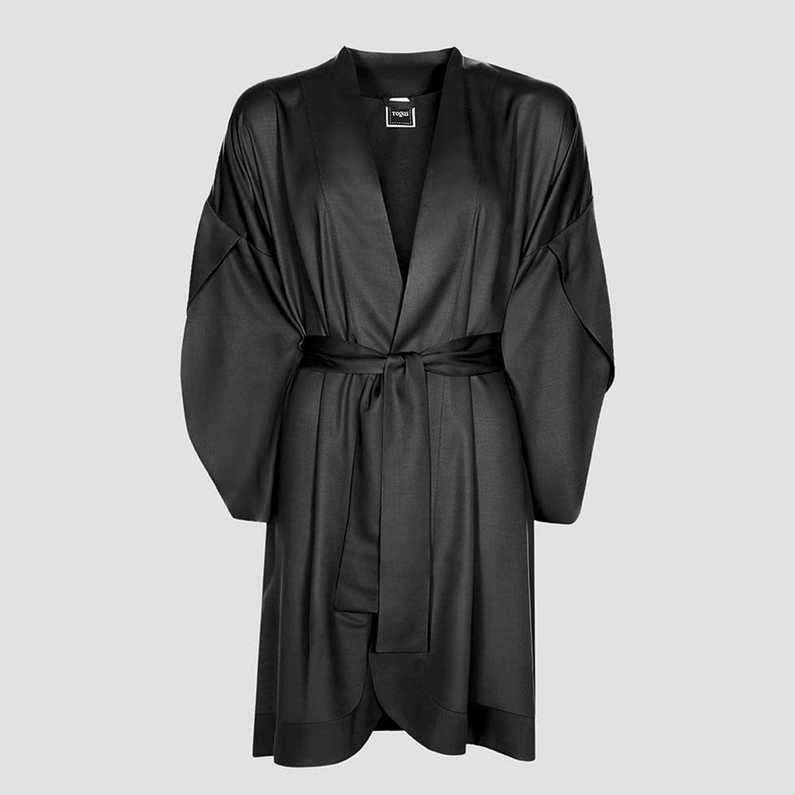 фото Халат-кимоно короткое togas наоми чёрное xs (42)