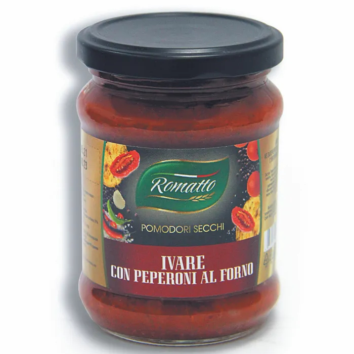 Айвар Romatto из запеченного сладкого перца с вялеными томатами 250 г томаты вяленые romatto с прованскими травами в масле 250 г