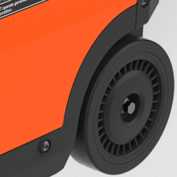 Бензиновый генератор Zongshen инверторный BQH 3500E, цвет оранжевый NH 225 E - фото 4