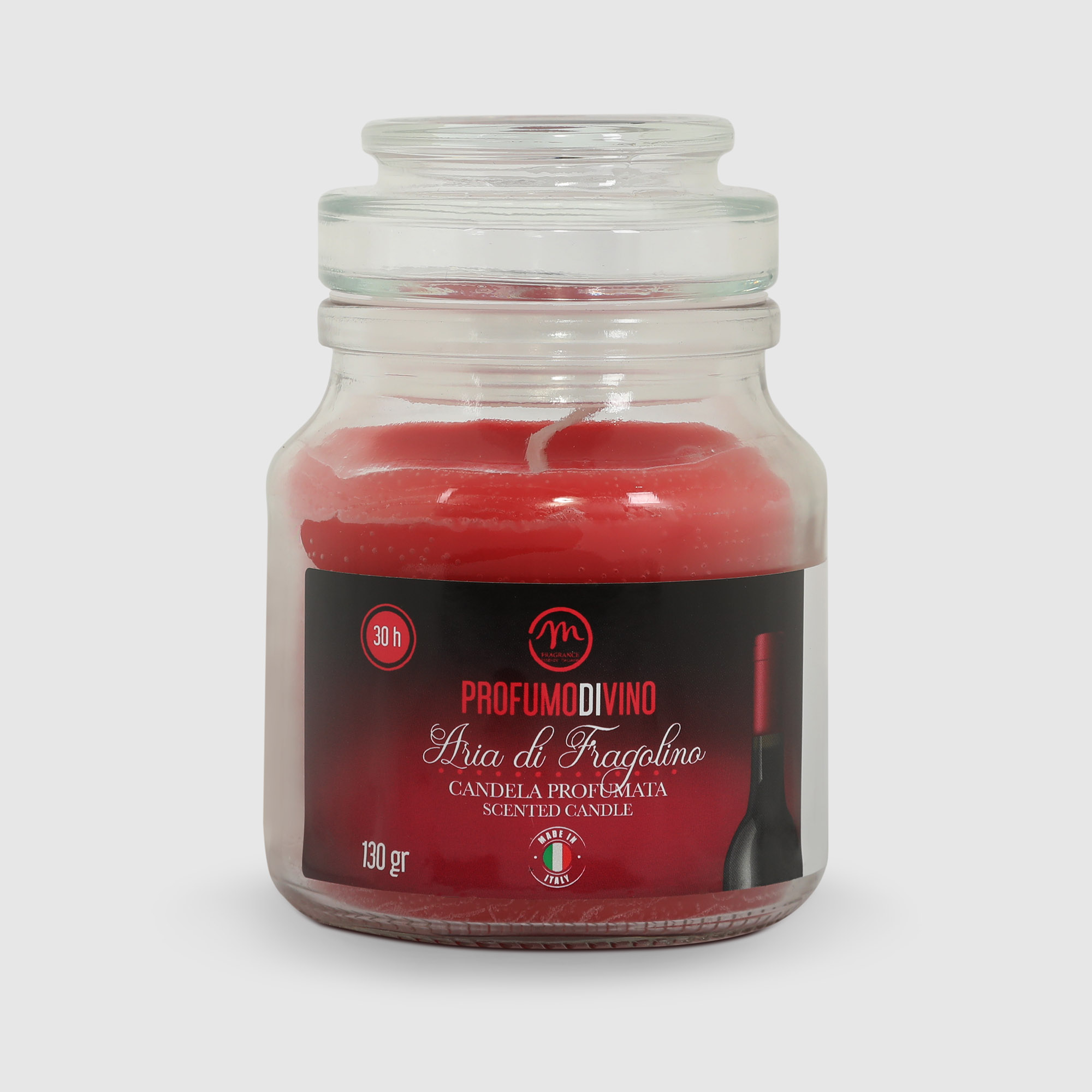 Свеча Mercury ароматическая в стекле д7см 10см Air of strawberry grattol крем воск для рук увлажняющий strawberry 150