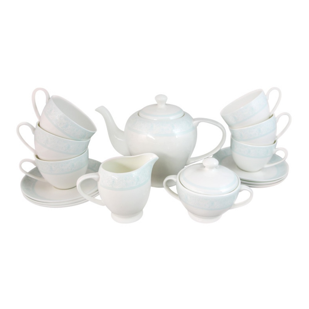 Сервиз чайный Дионис-Аквамарин 15 предметов на 6 персон водоочиститель кувшин аквафор аквамарин белый р81а5f