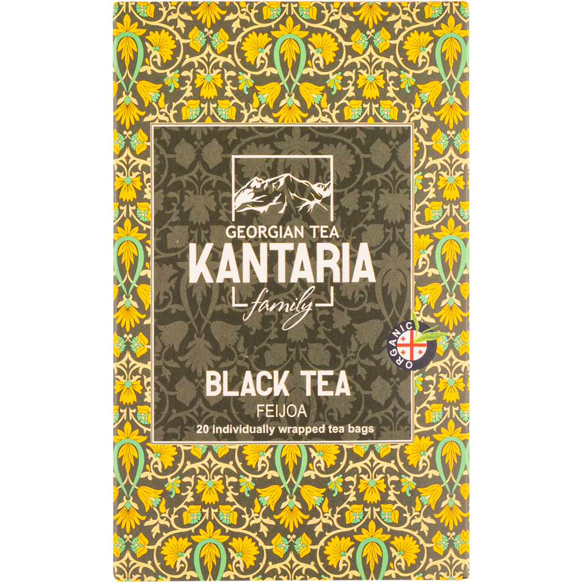 Черный чай Kantaria Фейхоа 20 пирамидок, 50 г чай kantaria клубника 20 пирамидок 50 г