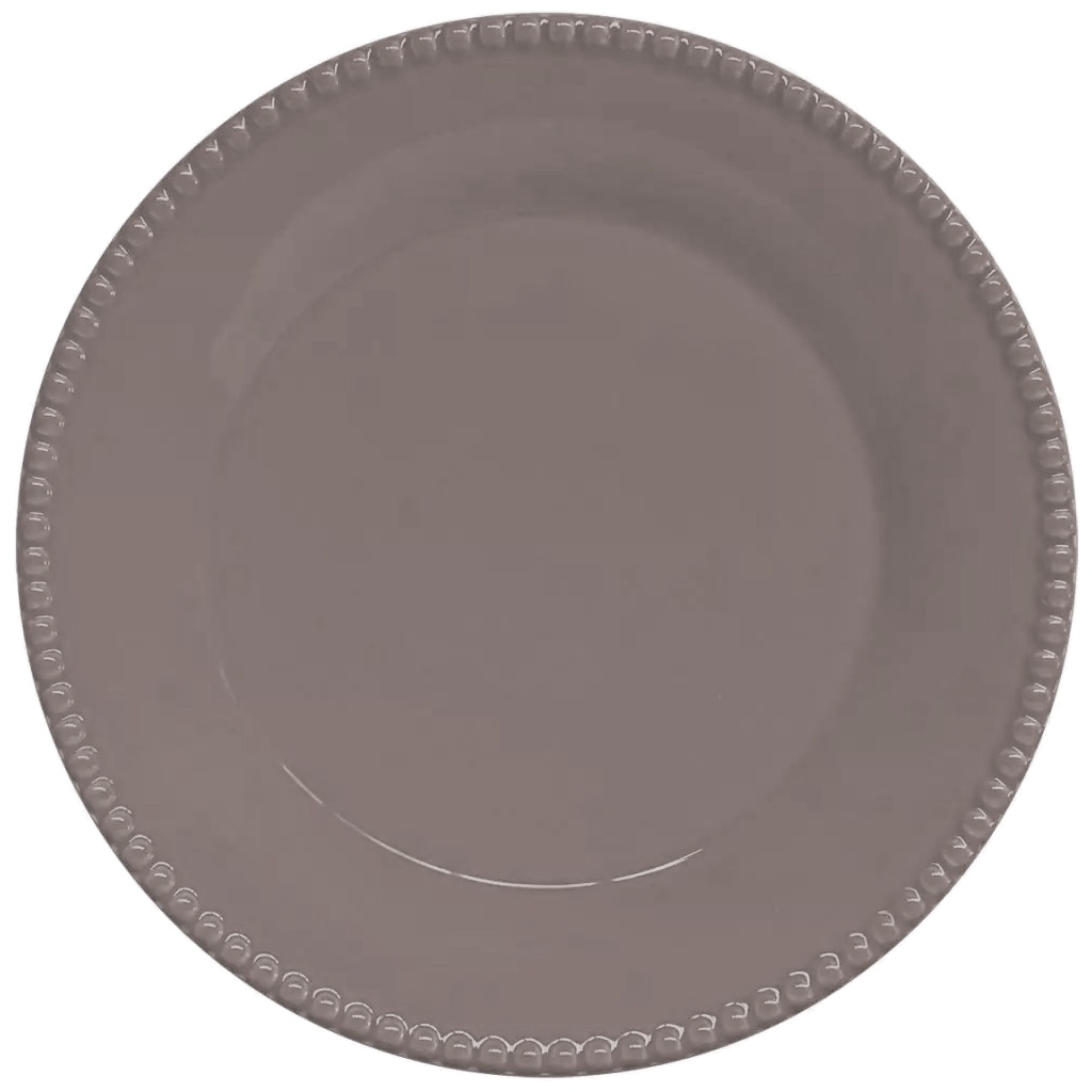 Тарелка обеденная Easy life Темно-серый Tiffany 26 см ваза двухъярусная easy life tiffany белая 16 21 см