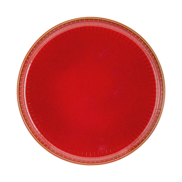 Тарелка закусочная Home and Style Comet 21,5 см терракота, цвет красный - фото 1