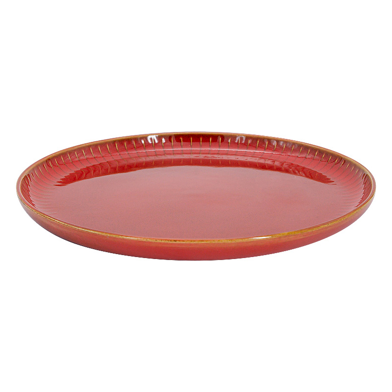 Тарелка закусочная Home and Style Comet 21,5 см терракота, цвет красный - фото 2