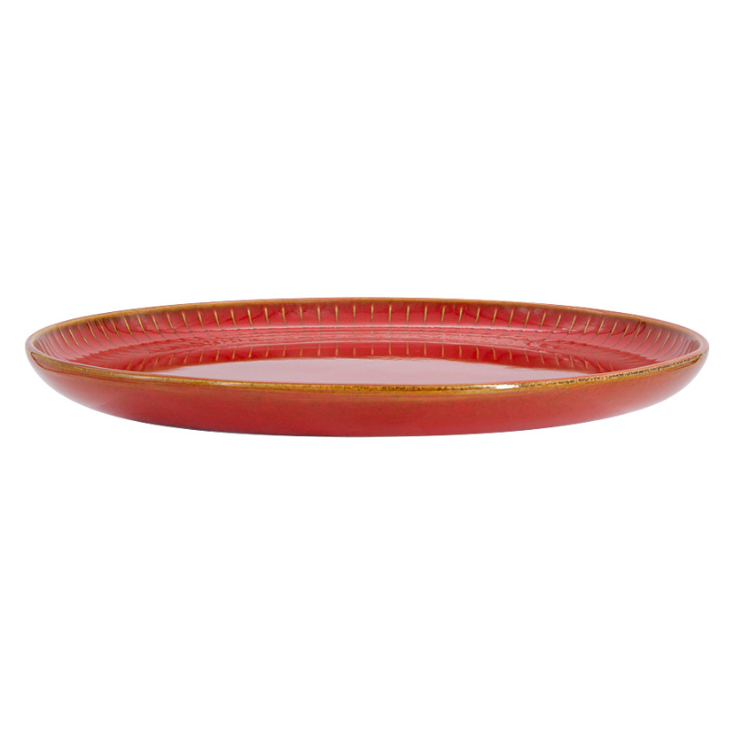 Тарелка закусочная Home and Style Comet 21,5 см терракота, цвет красный - фото 3