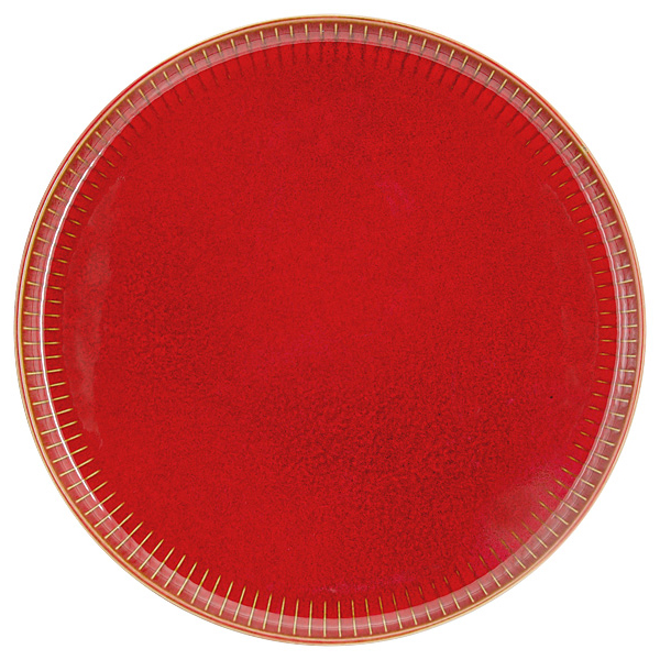 Тарелка обеденная Home and Style Comet 28 см терракота, цвет красный - фото 1