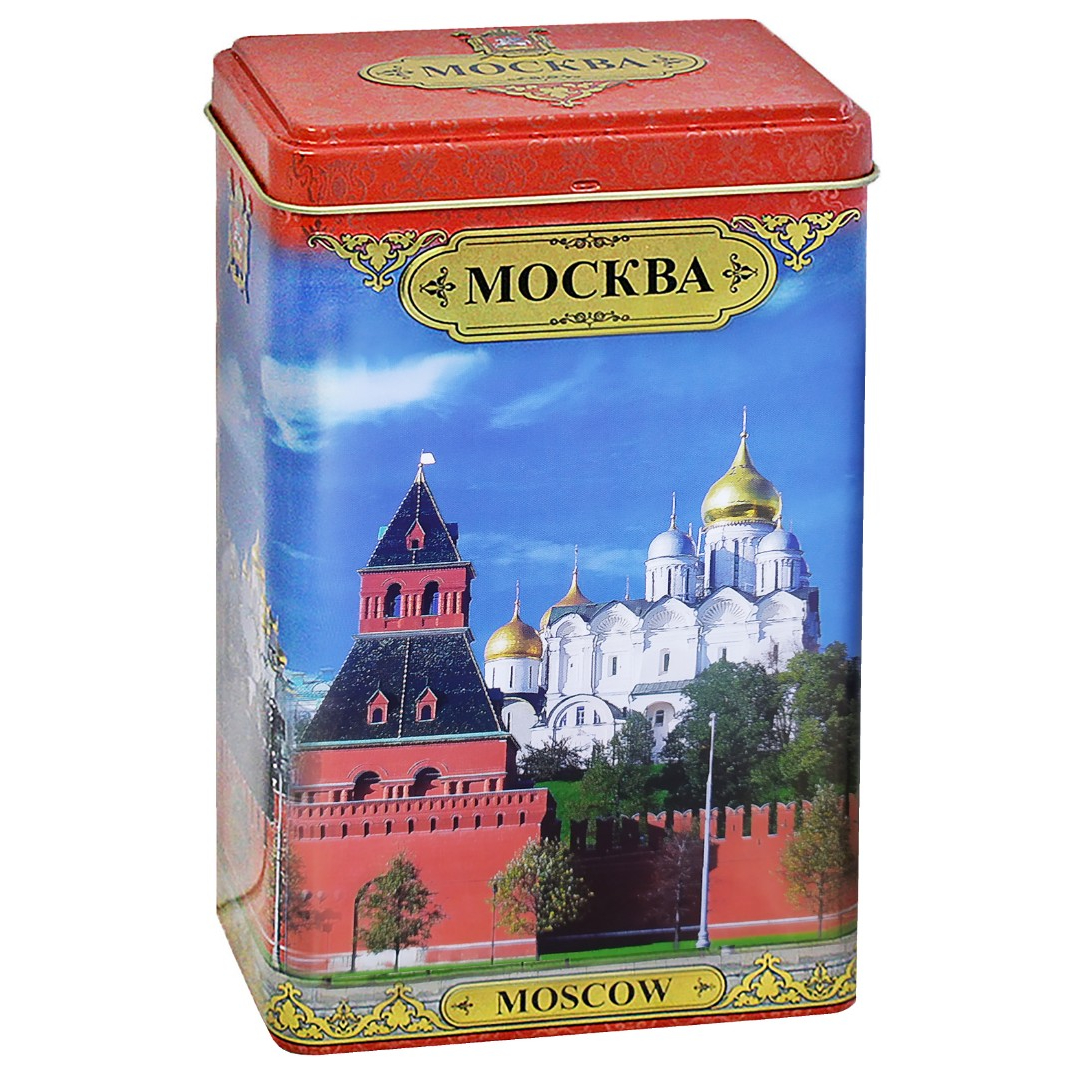 Чай чёрный ИМЧ Москва, Кремль, жестяная банка, 75 г чай чёрный имч книга город москва кремль жестяная банка 30 г