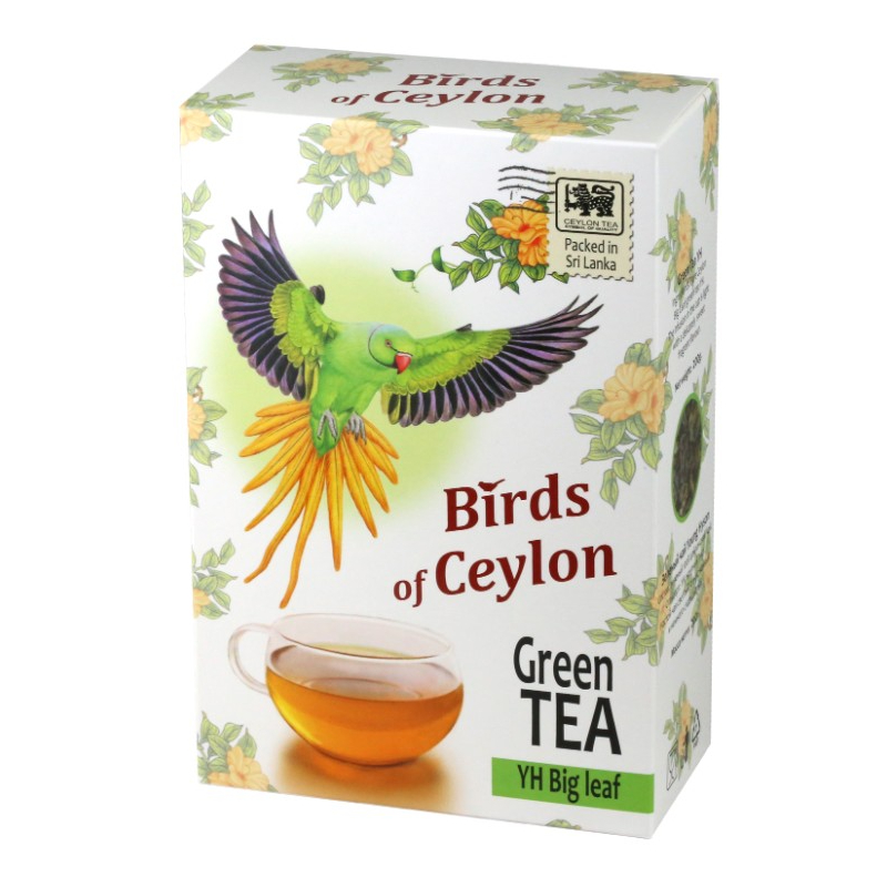Чай зеленый Птицы Цейлона листовой байховый 200 г цена и фото