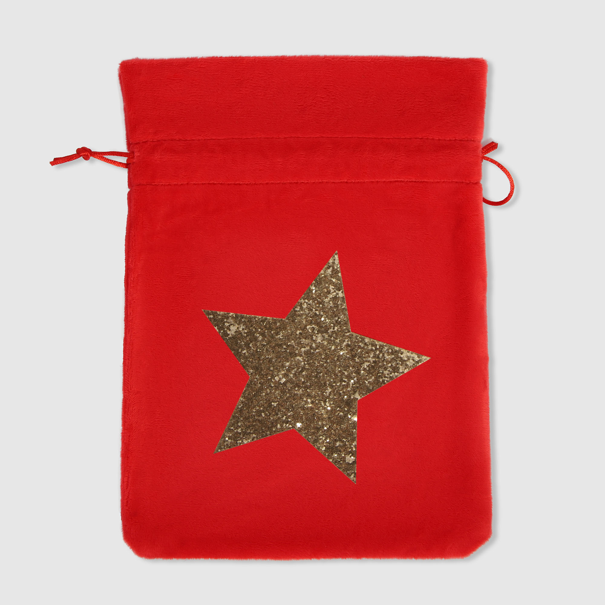 Мешок для подарков Due Esse Christmas 20x28 см красный в ассортименте - фото 2