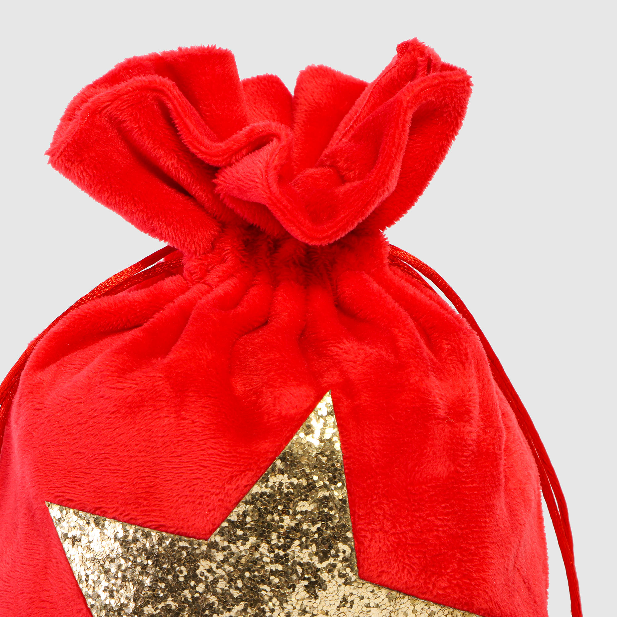 Мешок для подарков Due Esse Christmas 20x28 см красный в ассортименте - фото 4