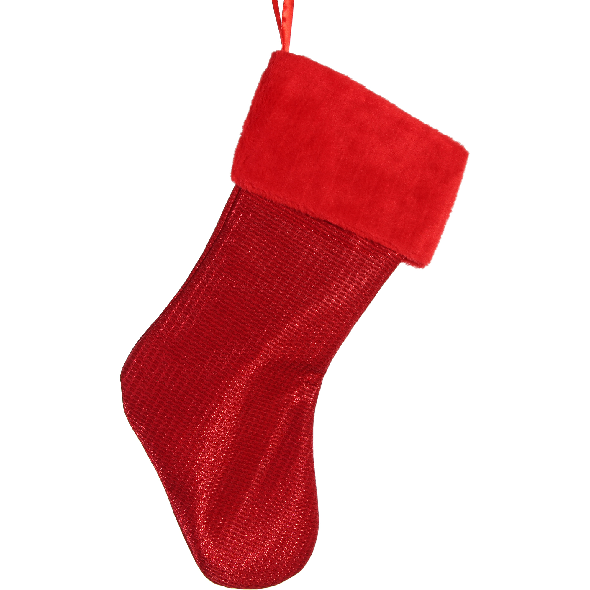 Носок для подарков Due Esse Christmas 49 см темно-красный