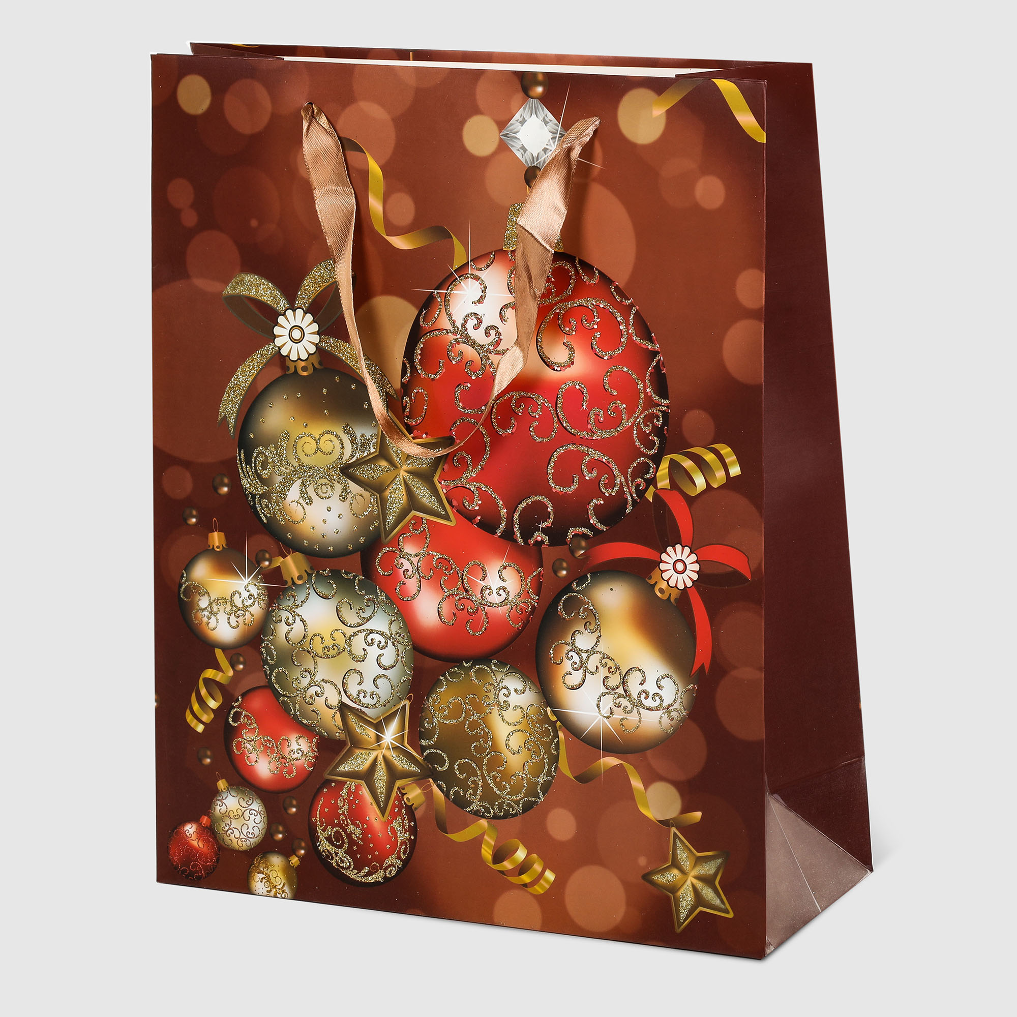 Пакет подарочный Due Esse Christmas Regalo Natalizia 30x12x42 см