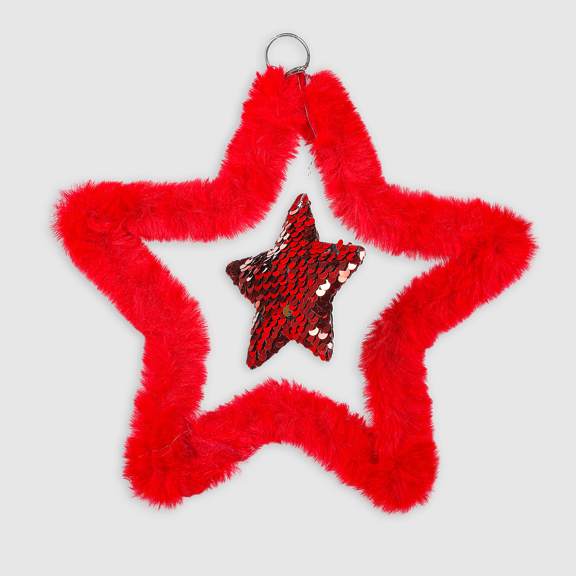 Украшение для елки Due Esse Christmas Звезда красная, цвет красный - фото 1