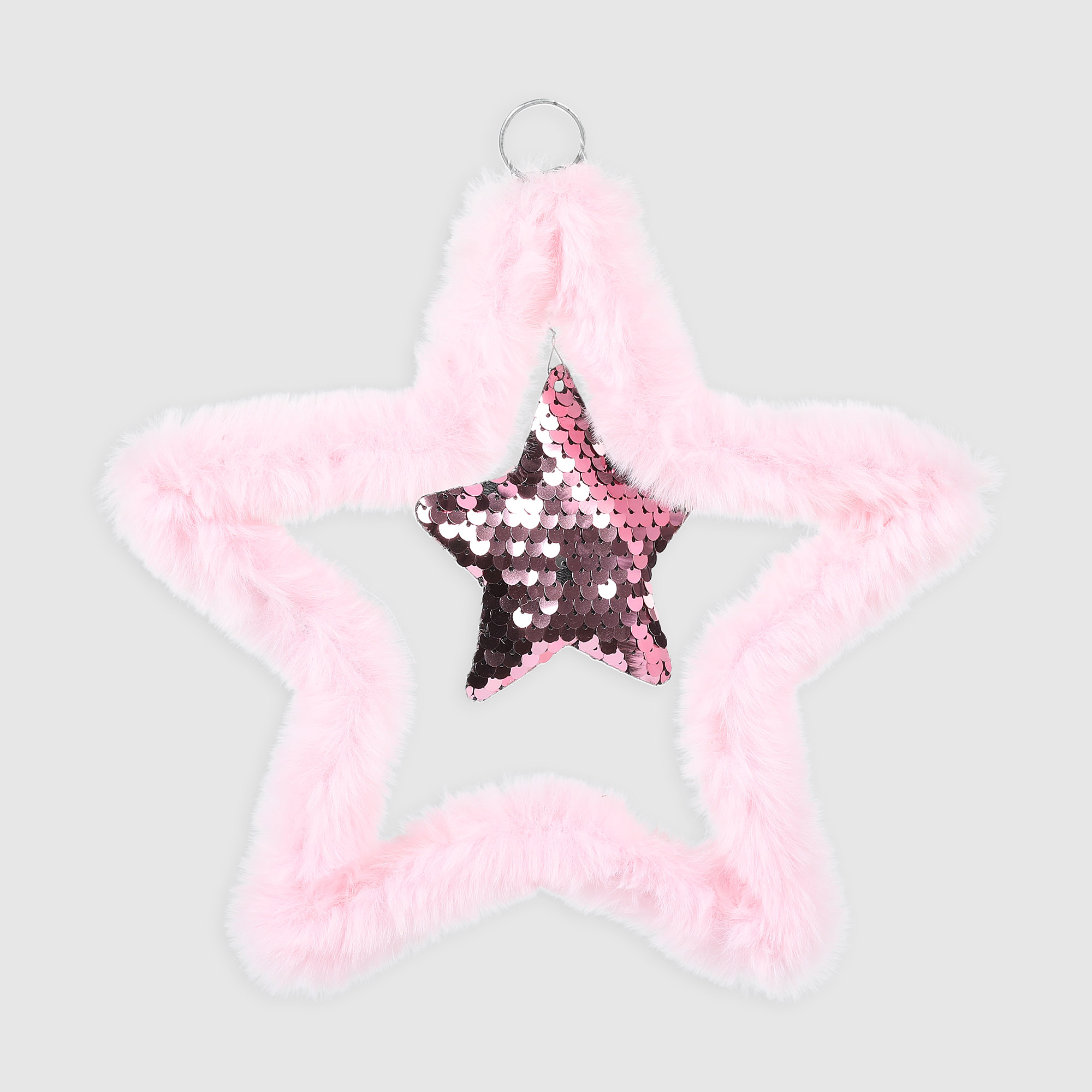 Украшение для елки Due Esse Christmas Звезда розовая, цвет розовый - фото 1