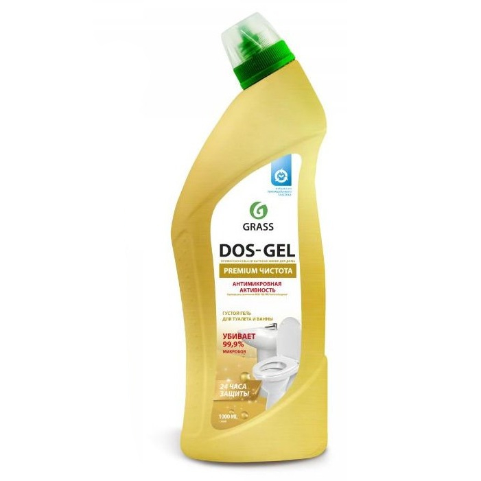 Универсальный чистящий гель Grass DOS GEL Premium 1000 мл чистящий гель для унитаза и сантехники sanfor лимонная свежесть 750 мл