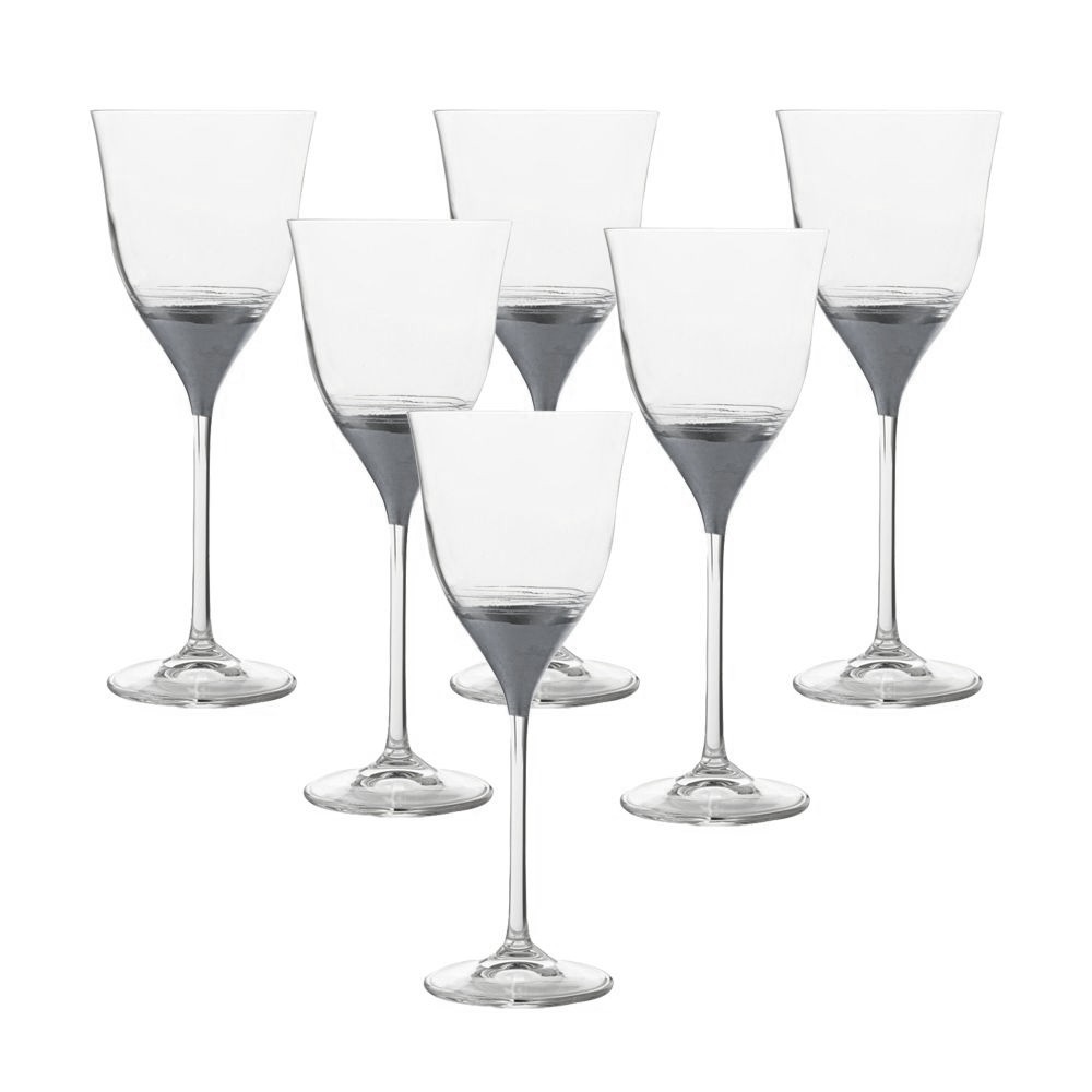 Набор бокалов RCR Prestige Leaf Platinum для красного вина 6х330 мл набор стаканов rcr leaf platinum 6х410 мл