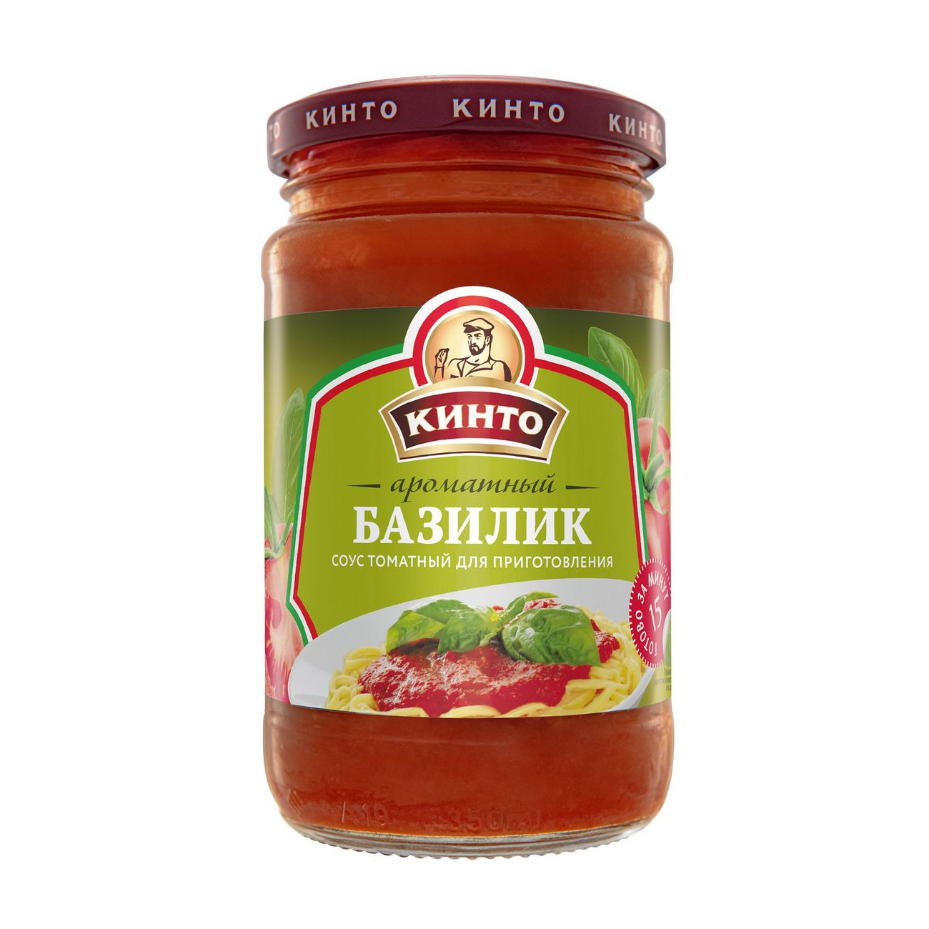 Соус томатный Кинто Ароматный базилик 0,35 л соус кинто томатный 310 г