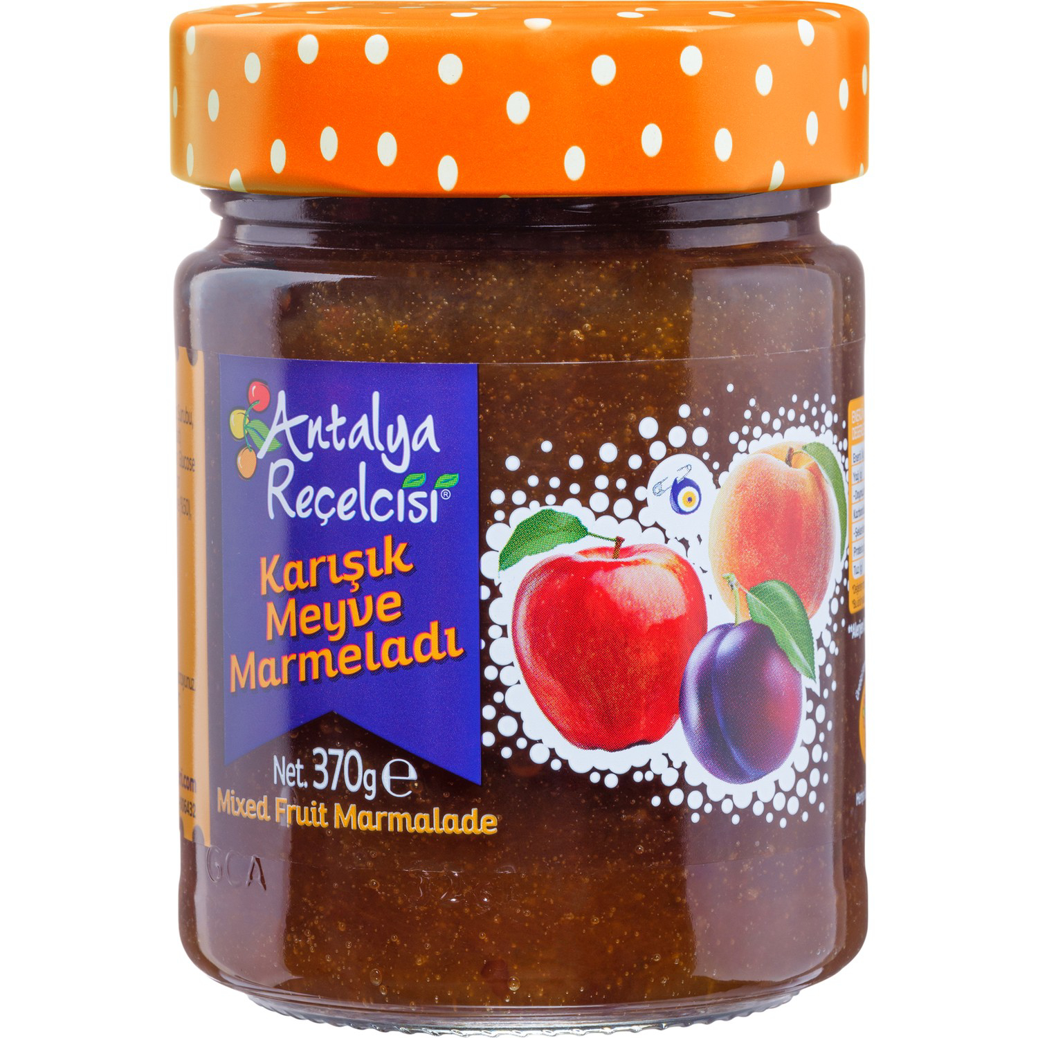 Джем Antalya recelcisi фруктовый микс 370 г джем махеевъ персик манго 400 гр