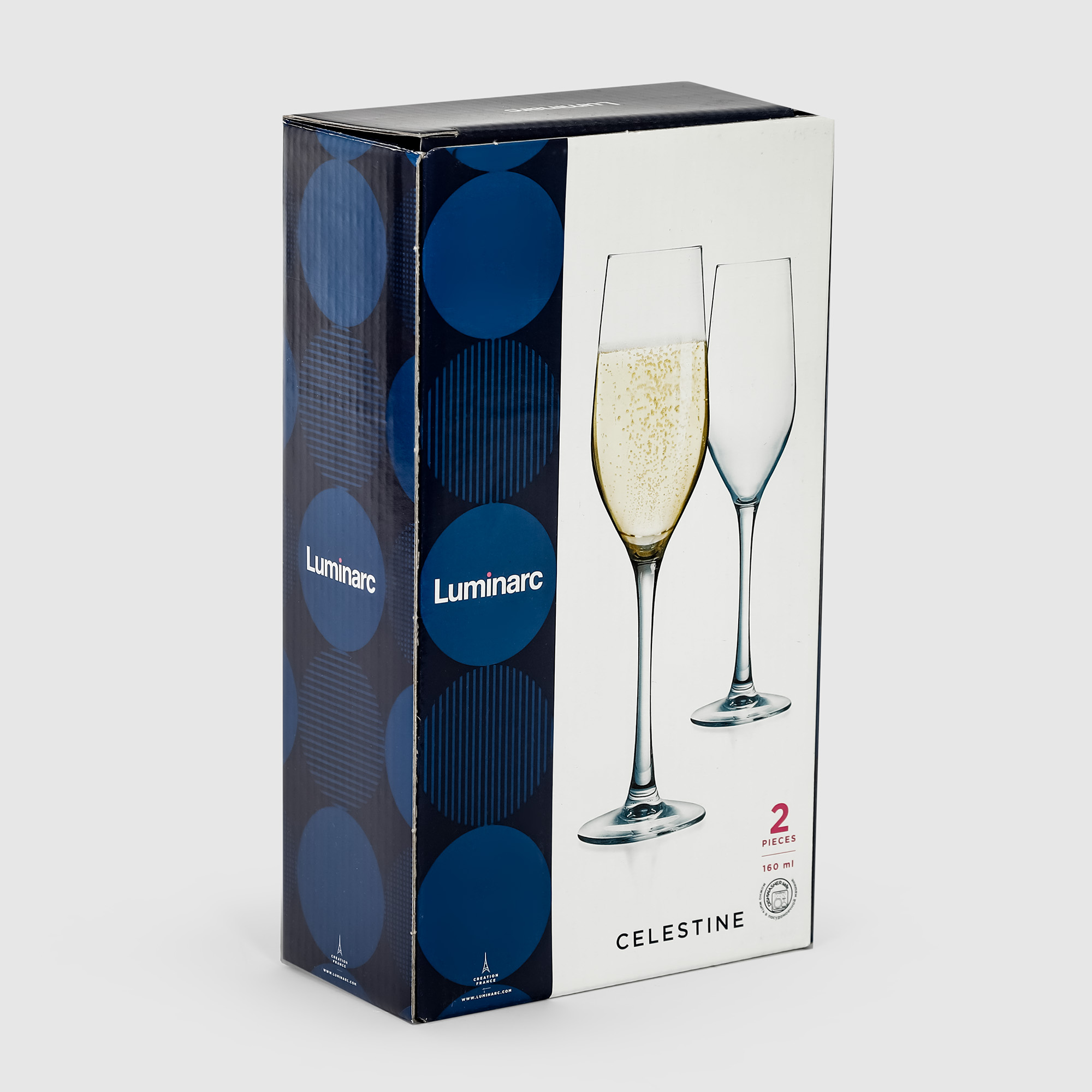 Набор бокалов для шампанского Luminarc Celestine, 160 мл 2 шт, цвет прозрачный - фото 3
