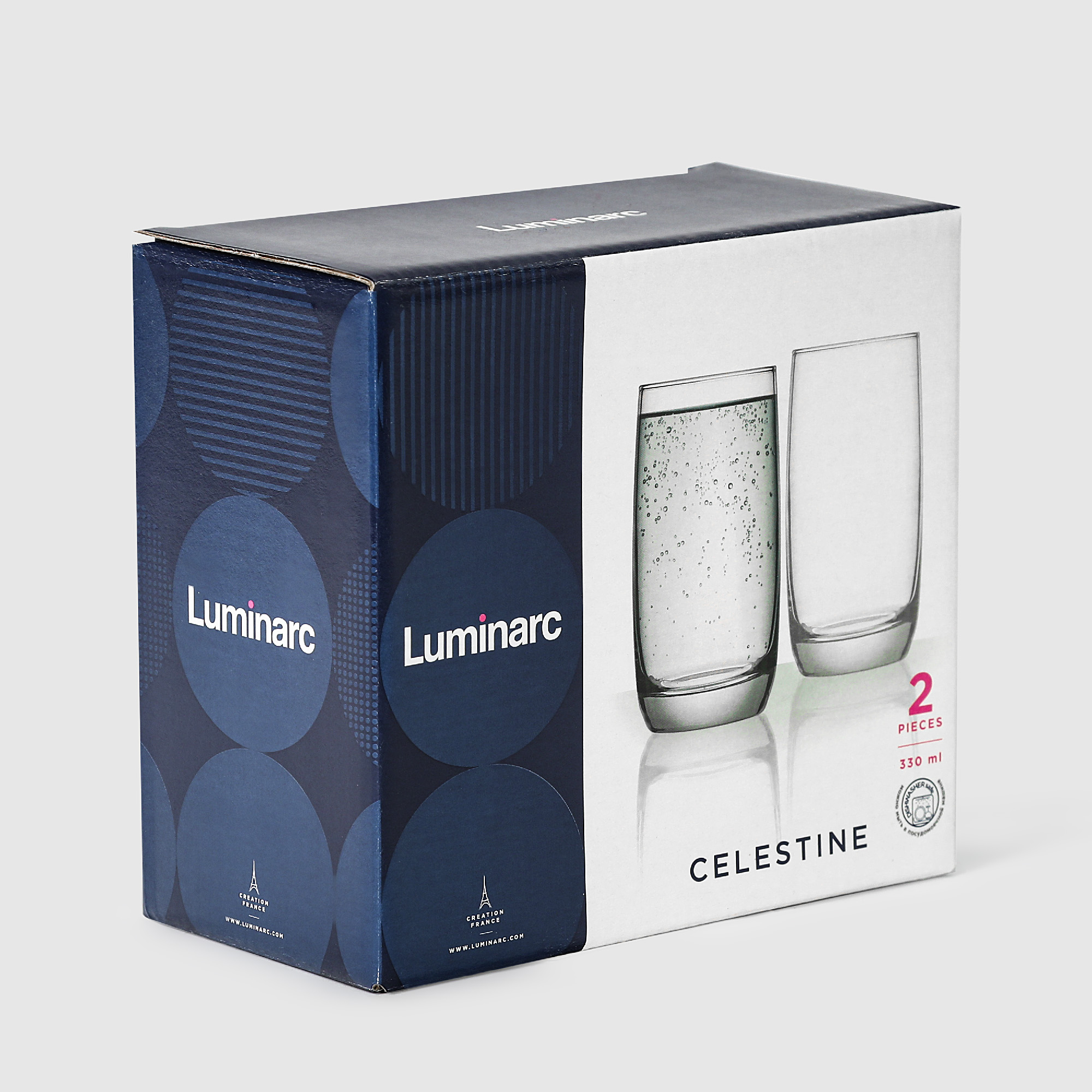 Набор стаканов Luminarc Селестин 2х330 мл, цвет прозрачный - фото 3