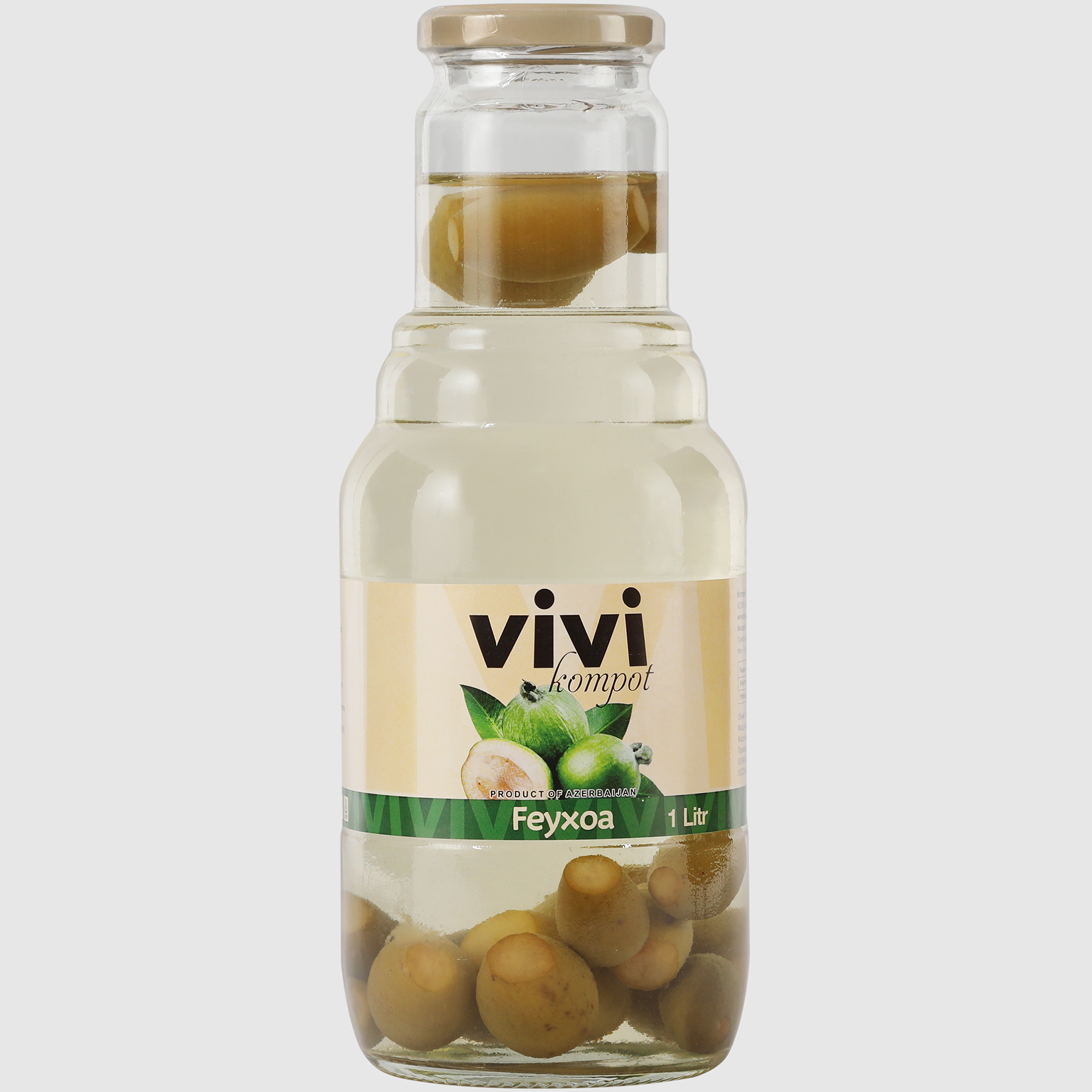 компот стерилизованный vivi из персиков 1 л Компот стерилизованный VIVI из фейхоа 1 л