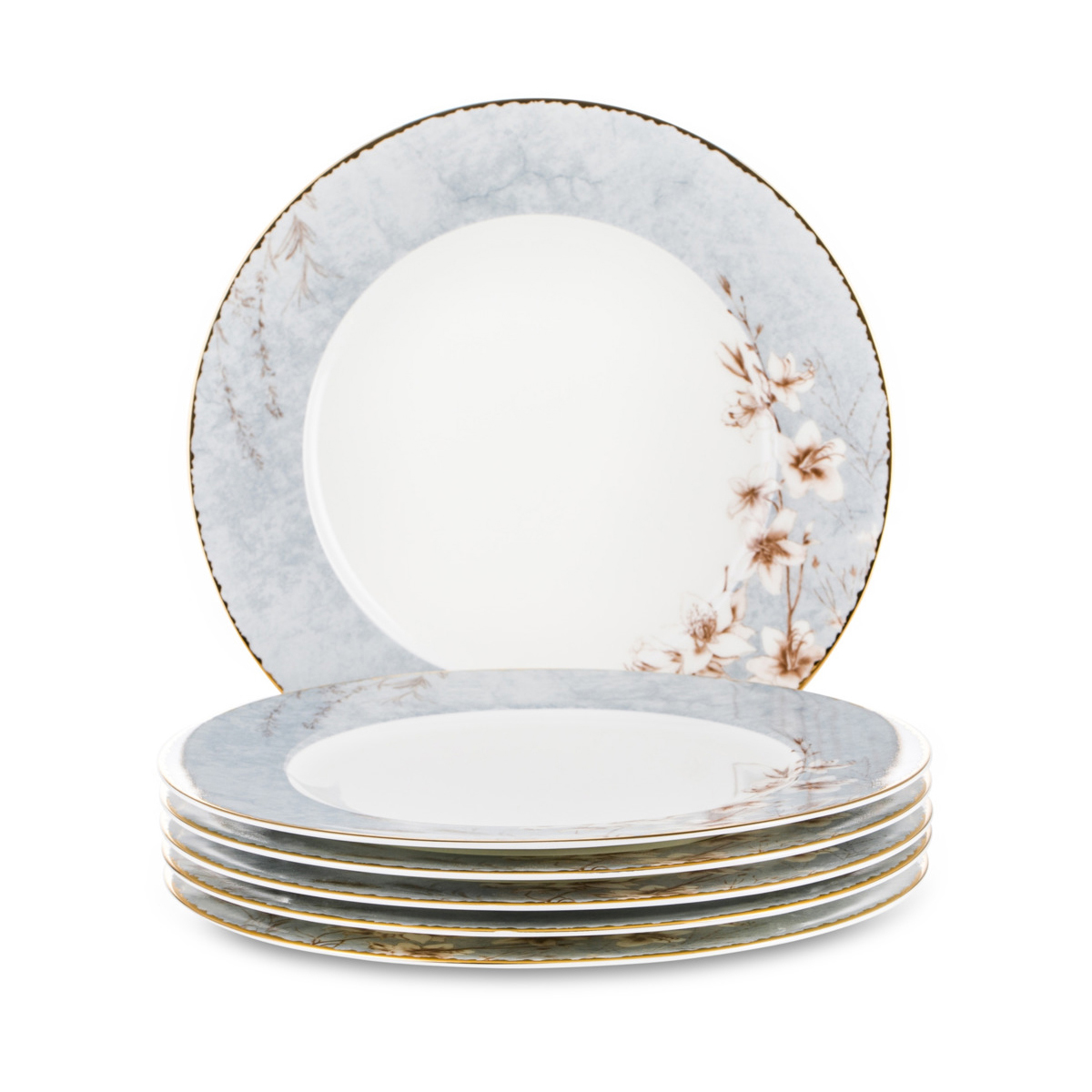 Набор тарелок обеденных Mix&Match Home Аурелия 27 см 6 шт набор обеденных тарелок anna lafarg primaver белый розамунда