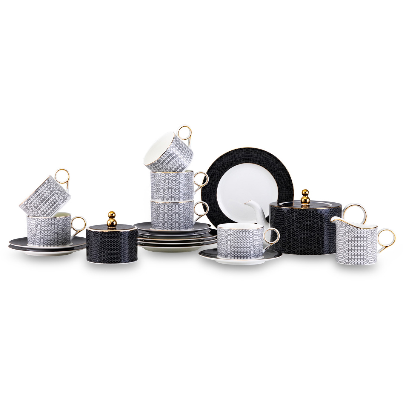 Сервиз чайный Mix&Match Home Вола на 6 персон 23 предмета allegro чайный сервиз на 6 персон