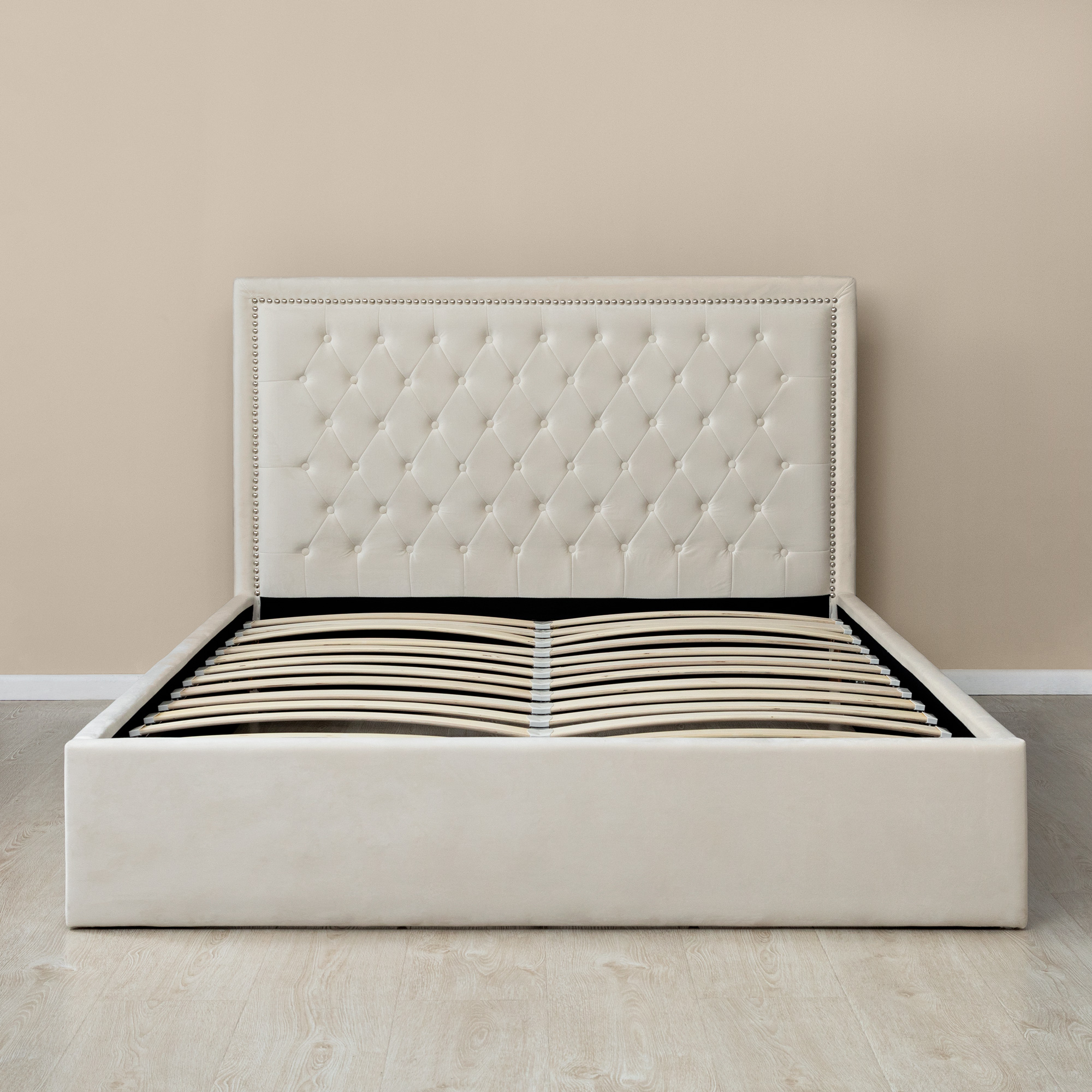 Кровать двуспальная AHF Александра с подъемным механизмом 160x200см бежевая, размер 160х200 - фото 7