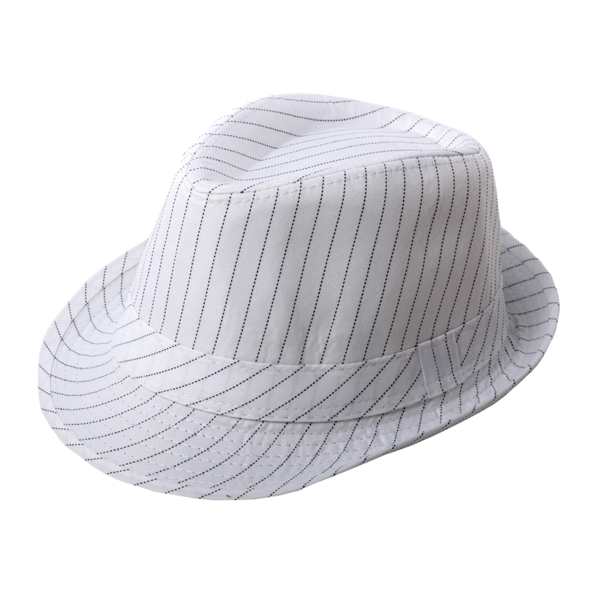 Шляпа Long Cheng Yiwu City Гангстер в полоску р.58, белая, цвет белый, размер 58 - фото 1