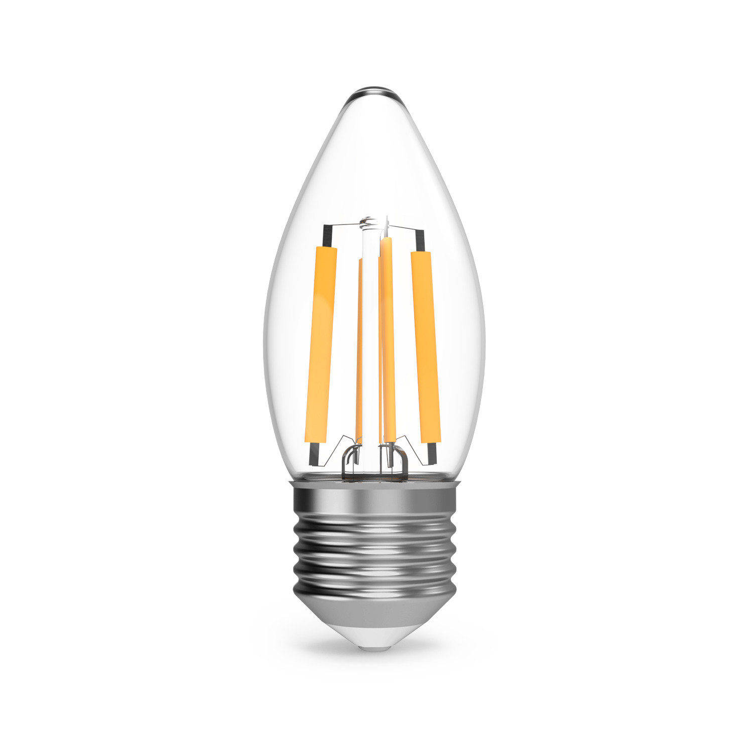 фото Лампа gauss filament свеча 7w 550lm 2700к е27 led 1/10/50