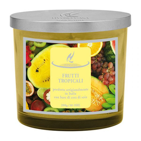 Аромасвеча Hypno Casa Тропические фрукты 200 г свеча ароматическая в стекле 6 3см 100мл тропические фрукты
