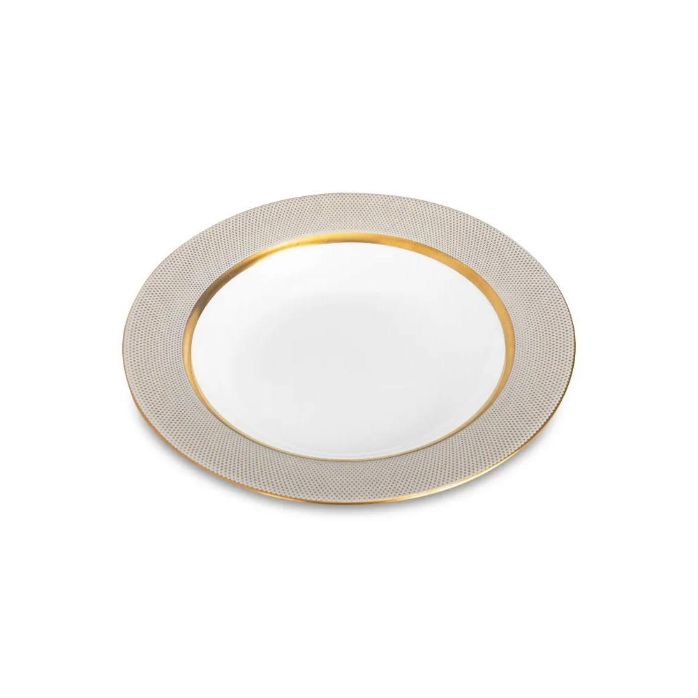 Тарелка суповая Narumi золотой алмаз 23 см тарелка акцентная noritake трефолио 25 см золотой кант