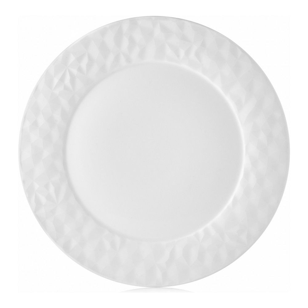 Тарелка десертная WALMER Crystal 22,3 см, цвет белый - фото 1
