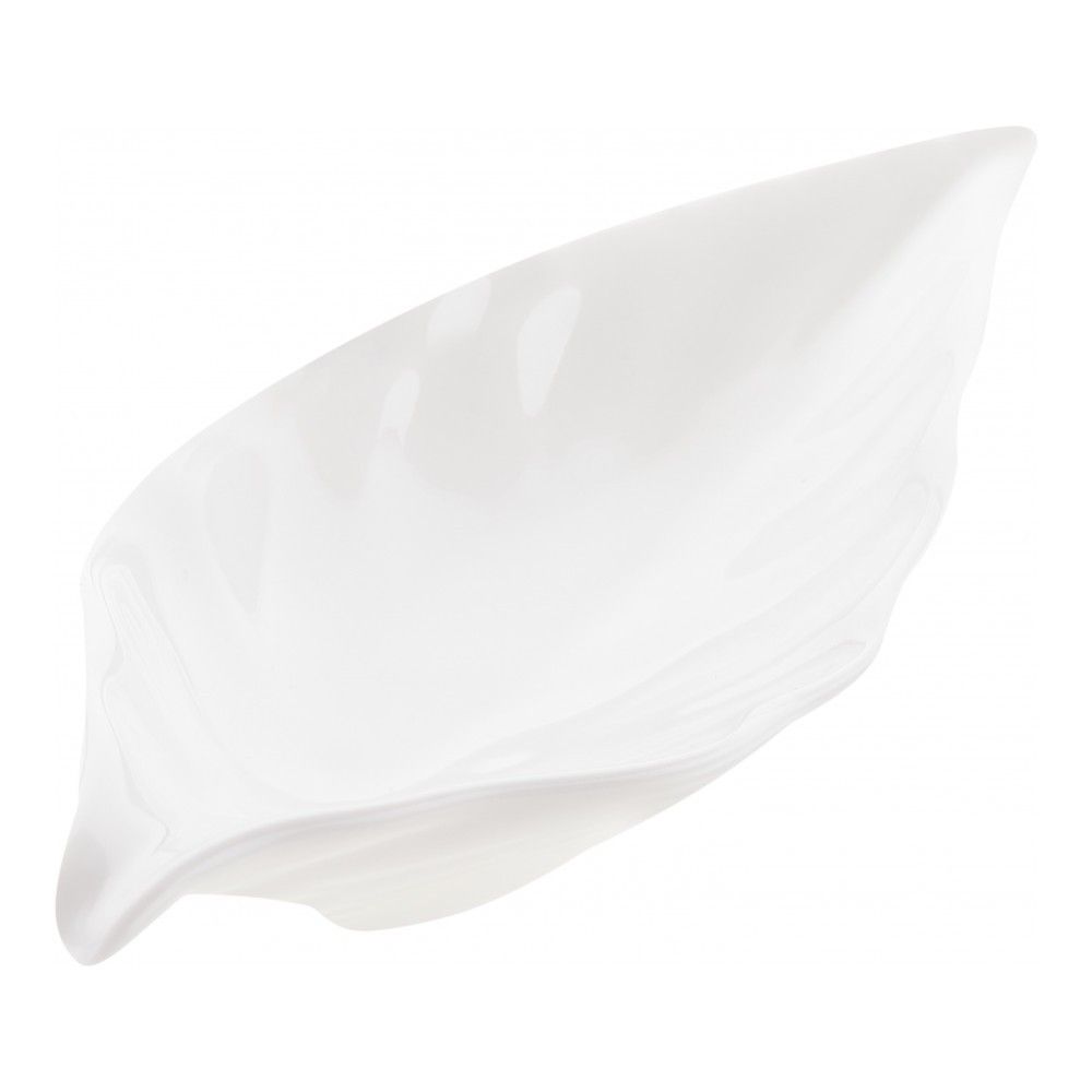 Блюдо сервировочное WALMER Leaf 18 см, цвет белый - фото 1