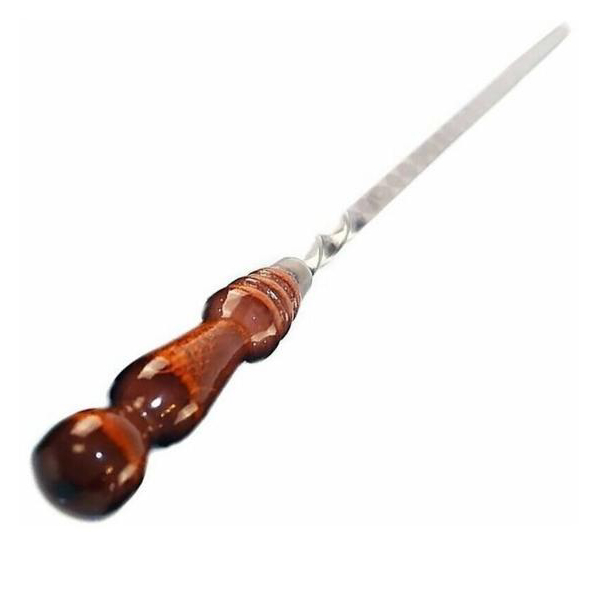 Шампур Kovmangal с деревянной ручкой 45 см шампур двойной с деревянной ручкой аск 38 14065
