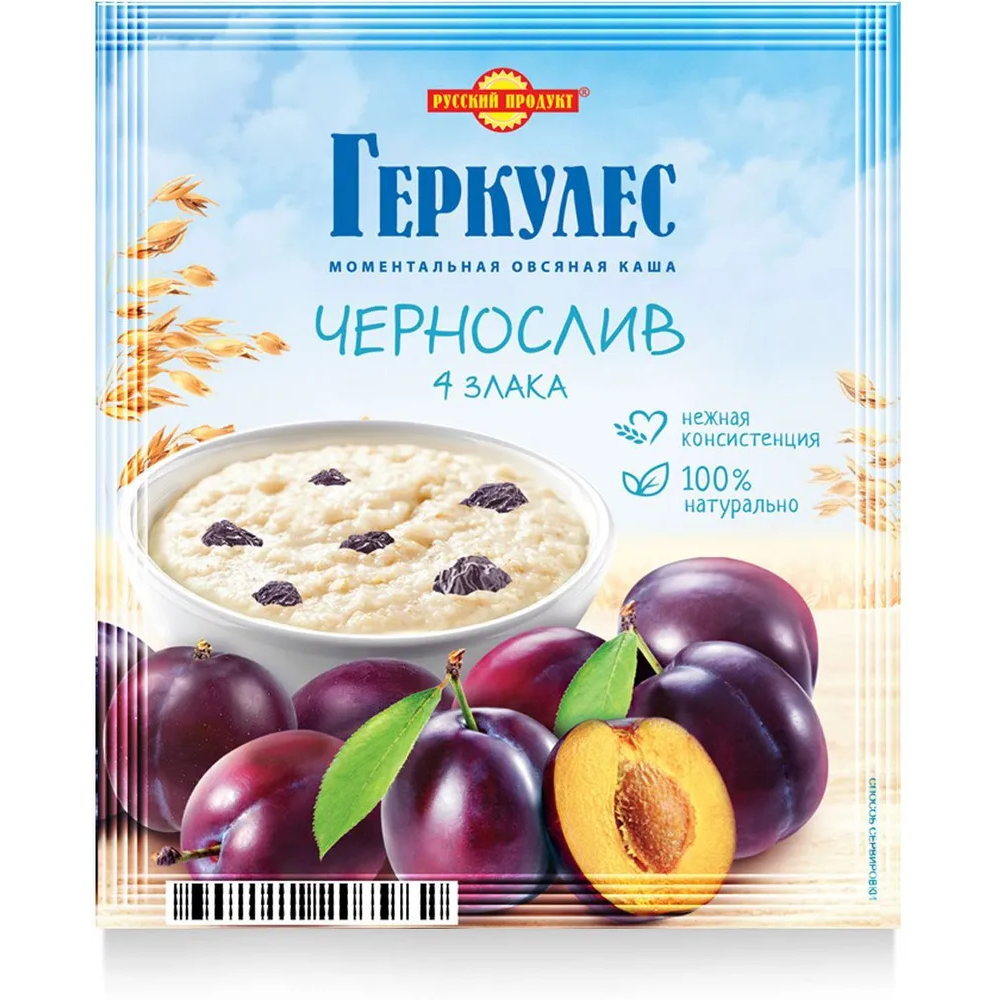 Каша овсяная Русский продукт с черносливом 35 г каша овсяная глобус вита с абрикосом и черносливом 350 г