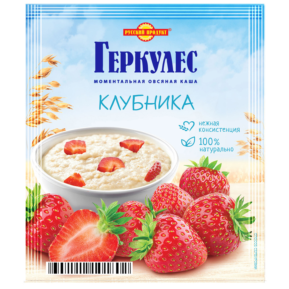 цена Каша овсяная Русский продукт с клубникой 35 г