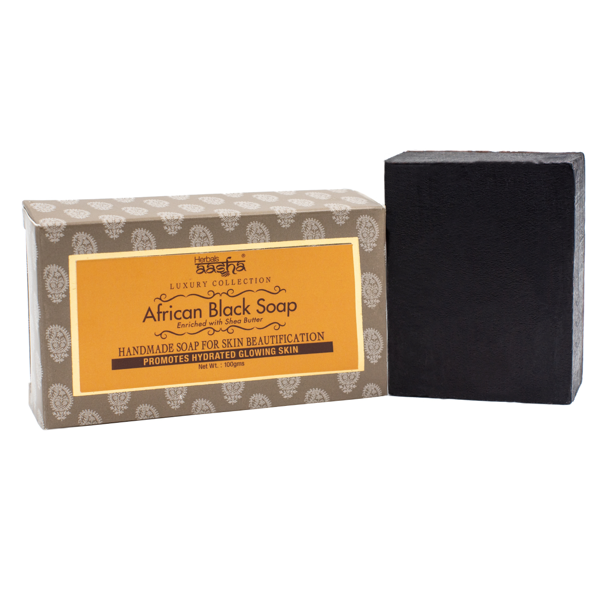 Мыло ручной работы Aasha Herbals Африканское черное, 100 г