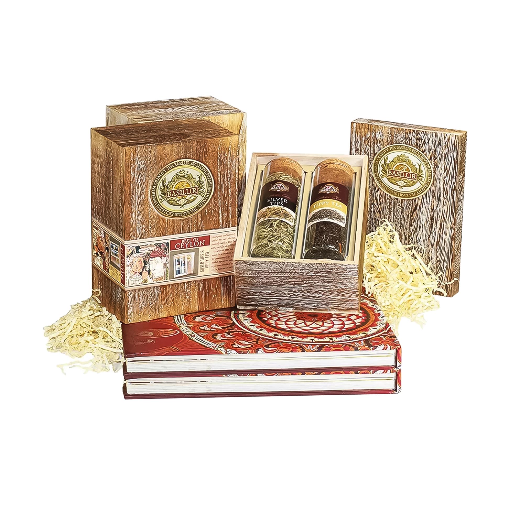 Чай черный Basilur Чайная Шкатулка с 2 тубусами 100 г набор чая ассорти basilur oriental gift collection 60×2 г