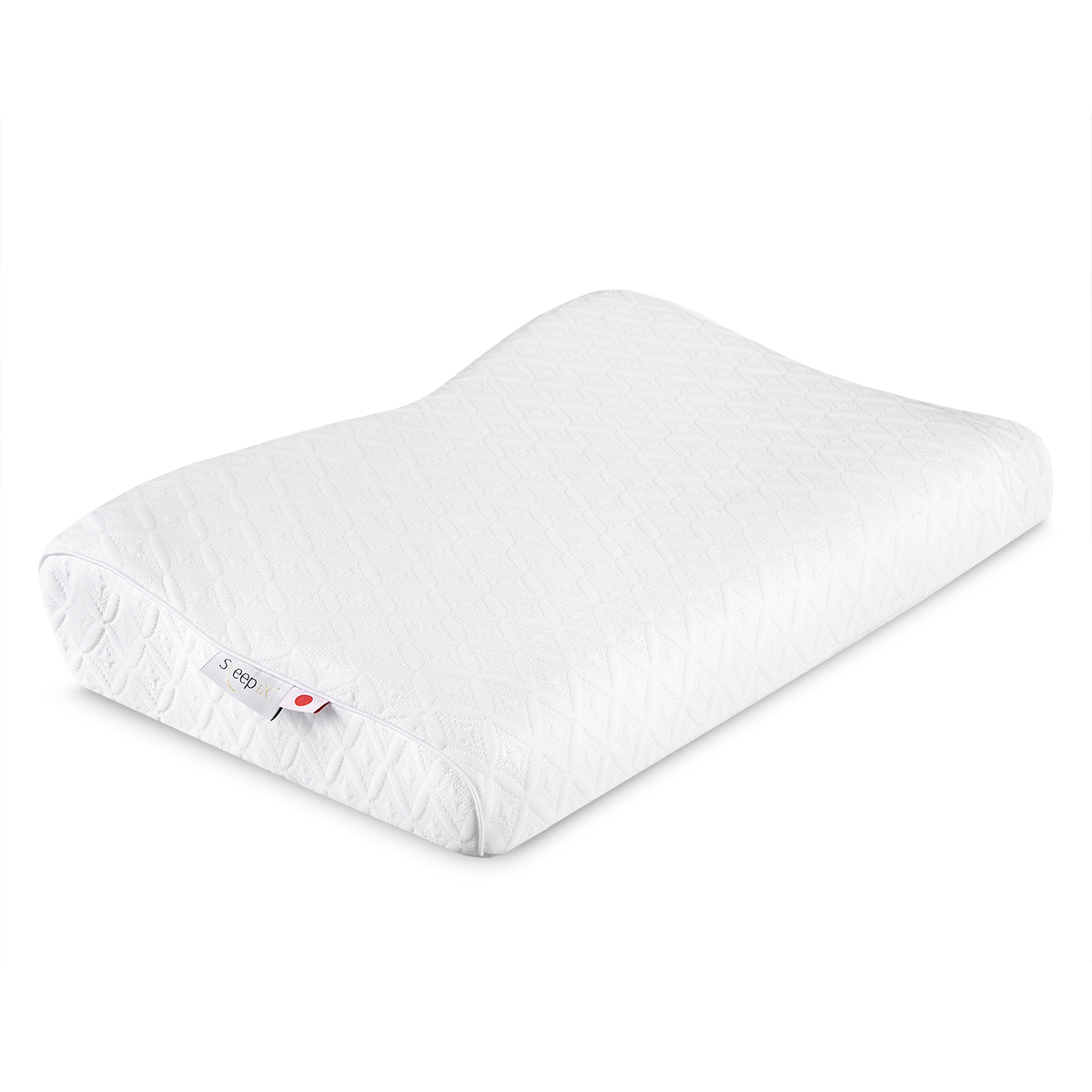 Анатомическая подушка Sleepix Нарита белая 54х32х6/10 см, цвет белый - фото 1